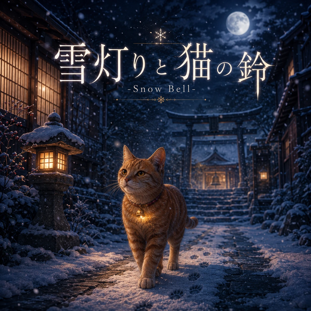 雪灯りと猫の鈴-Snow Bell- ジャケット